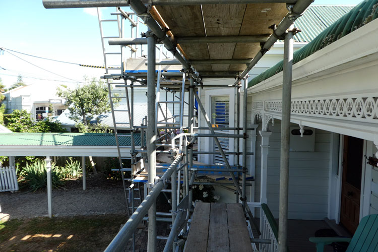 exterior villa painting at Northcote Point on Auckland’s North Shore